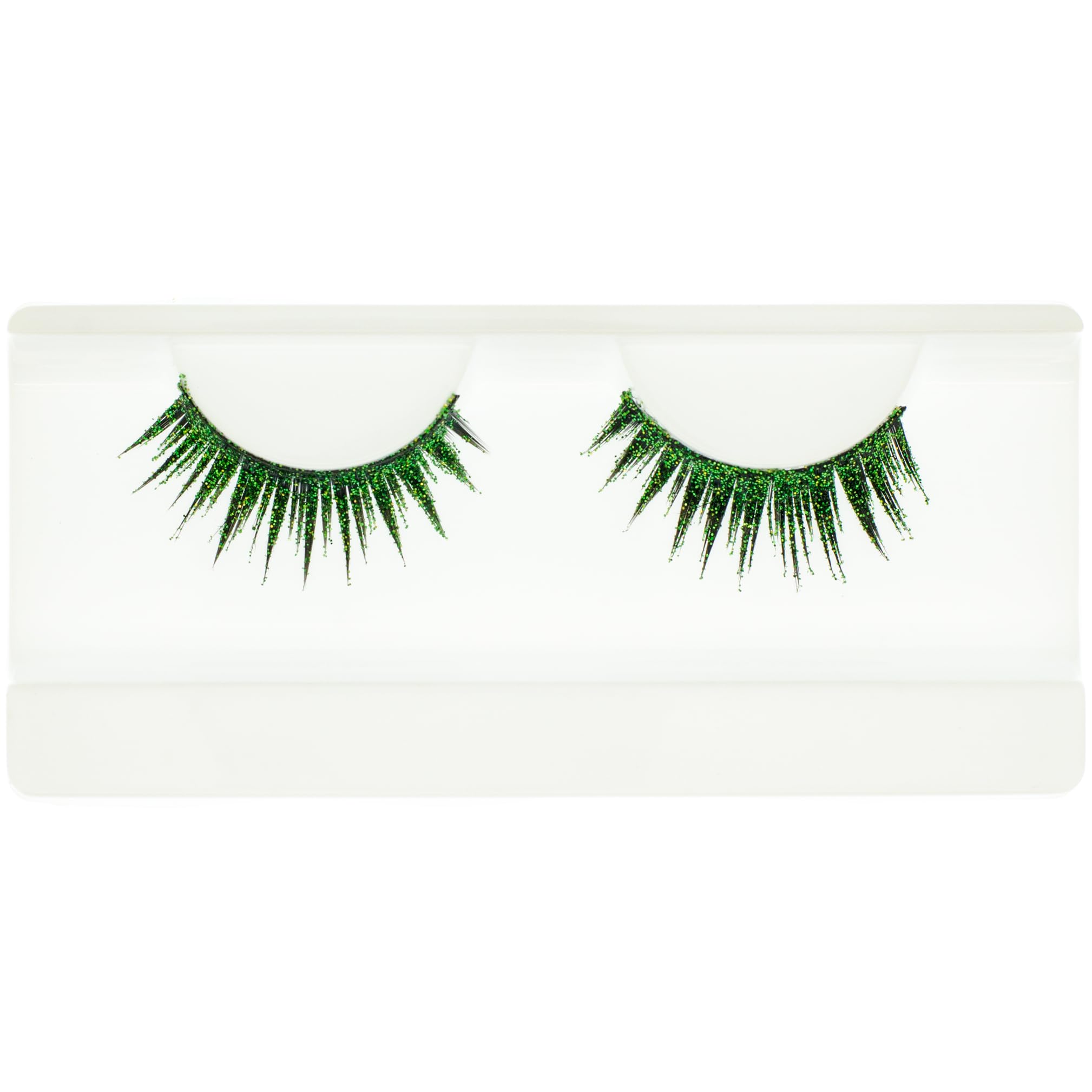 EMILYSTORES Green Wing Shining Star Costume Eye Lashes For Halloween, Dramatic Eyelashes, Party Looking, 1 Pair