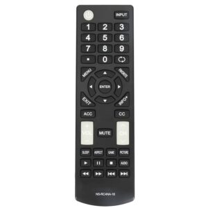 New NS-RC4NA-18 Replace Remote fit for Insignia LED HDTV NS-50D510NA17 NS-32D311NA17 NS-39D310NA17 NS-32D220NA18 NS-22D420NA18 NS-40D420NA18 NS-43D420NA18 NS-49D420NA18 NS-55D420NA18 NS-19D310NA19