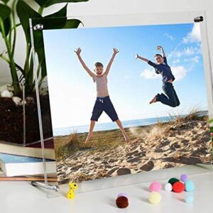 Ailelan Picture Frame, 8.5x11 Clear Acrylic Photo Frame A4 Letter Size Decorative Poster Frame Desktop Tabletop Display(3 Pack) (Full Frame is 9.4x13.4 inch)