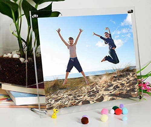 Ailelan Picture Frame, 8.5x11 Clear Acrylic Photo Frame A4 Letter Size Decorative Poster Frame Desktop Tabletop Display(3 Pack) (Full Frame is 9.4x13.4 inch)