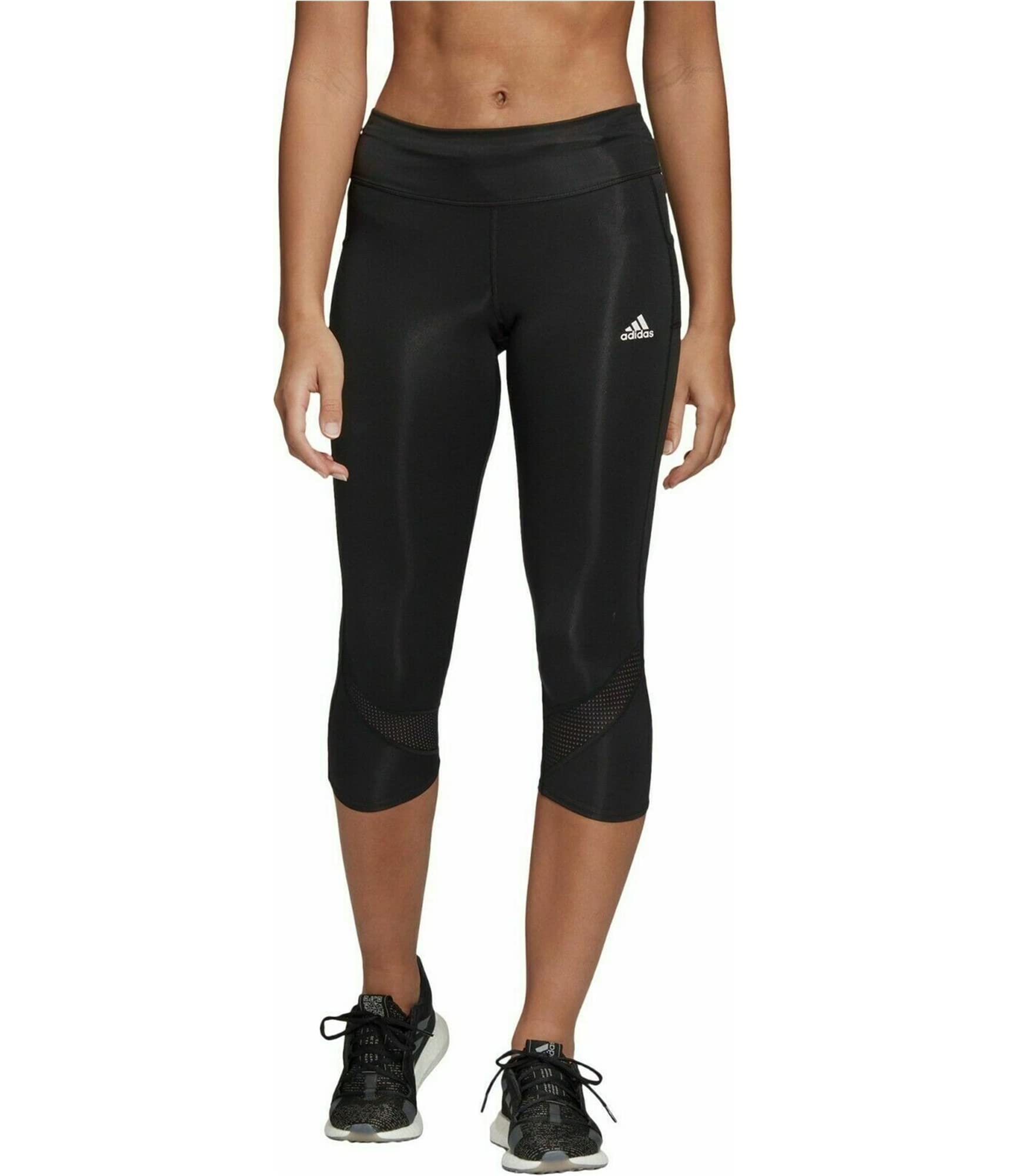 adidas Women's Own The Run 3/4 Tights, Black, Small