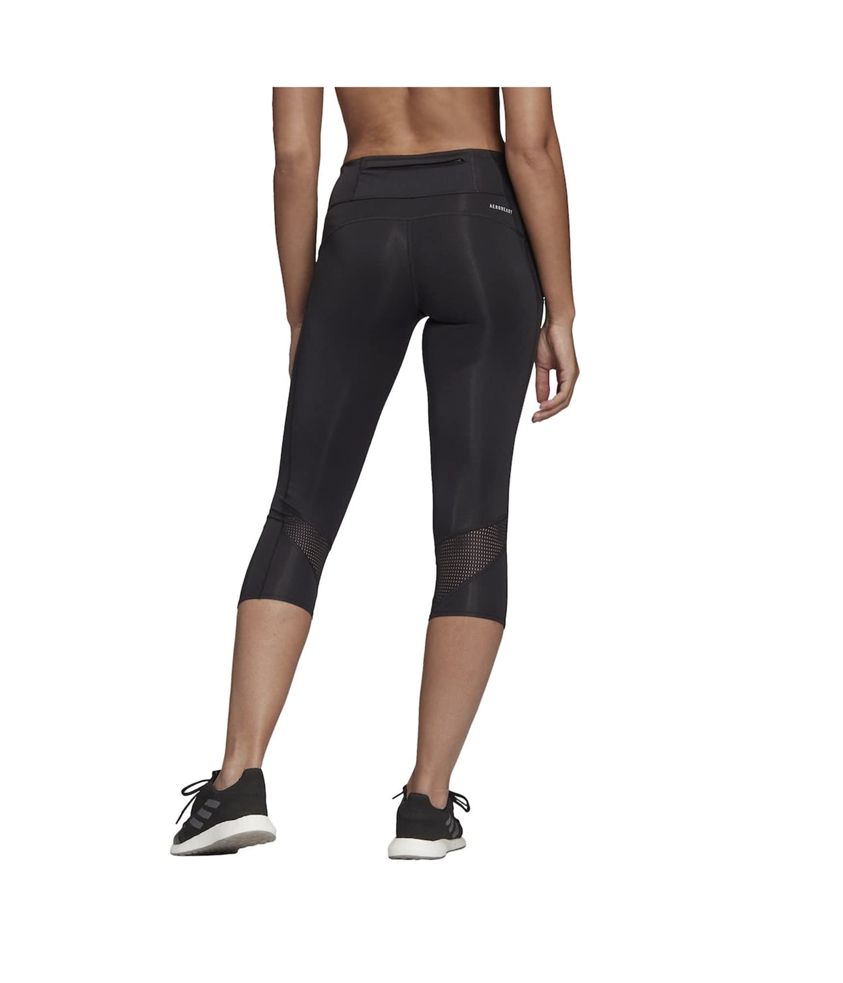 adidas Women's Own The Run 3/4 Tights, Black, Small