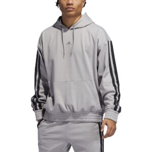 adidas mens legend winter hoodie solid grey medium