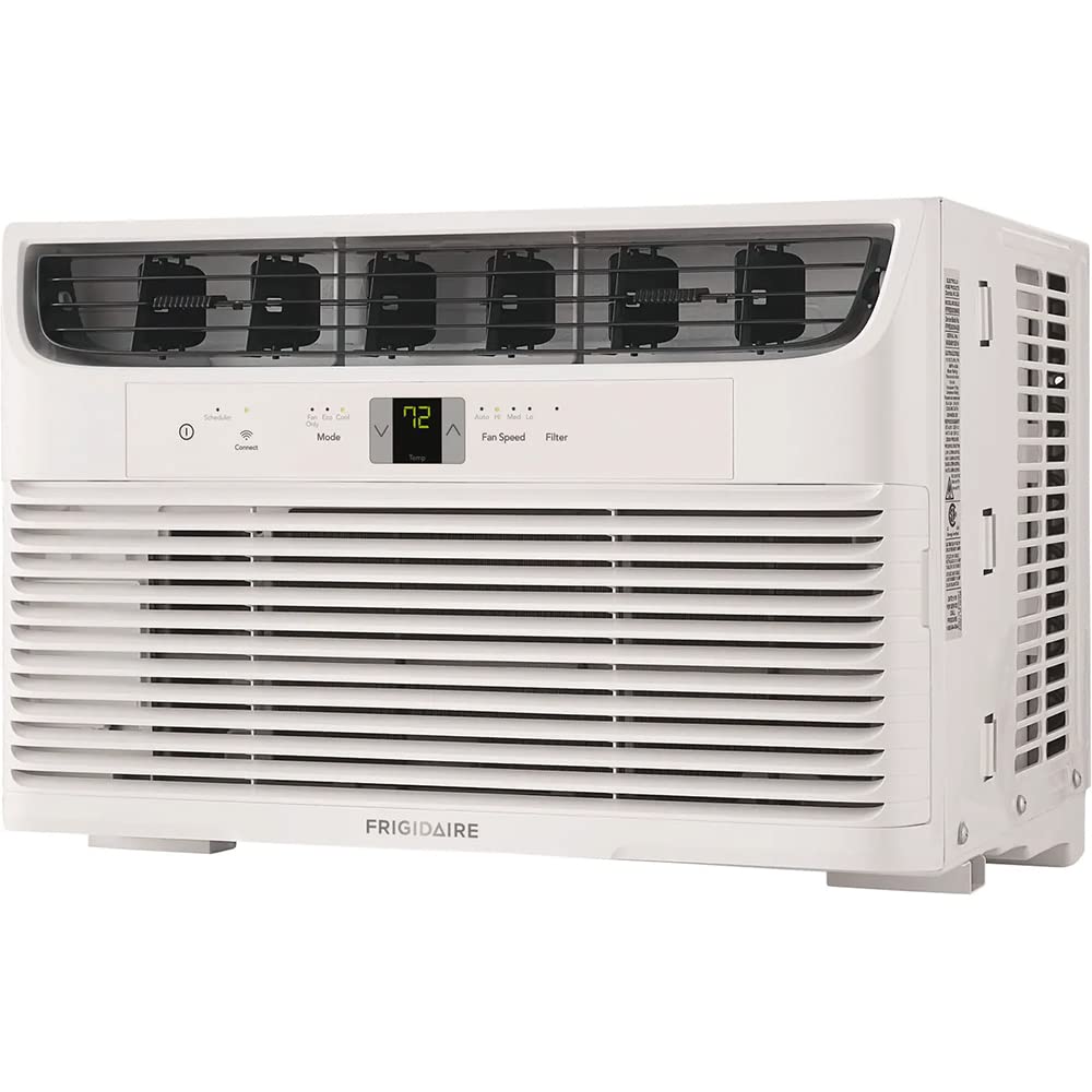 FRIGIDAIRE FHWW083WB1 8,000 BTU Connected Window-Mounted Room Air Conditioner, White