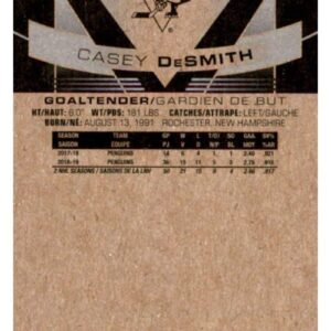 2019-20 O-Pee-Chee #351 Casey DeSmith Pittsburgh Penguins NHL Hockey Trading Card