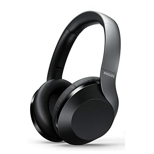 PHILIPS PH802 Wireless Bluetooth Over-Ear Headphones Noise Isolation Stereo with Hi-Res Audio, up to 30 Hours Playtime with Rapid Charge (TAPH802BK)