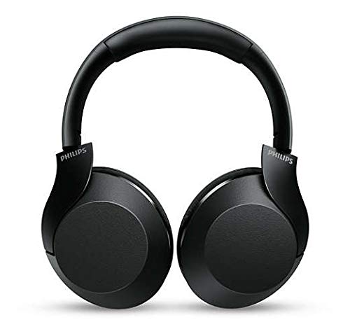 PHILIPS PH802 Wireless Bluetooth Over-Ear Headphones Noise Isolation Stereo with Hi-Res Audio, up to 30 Hours Playtime with Rapid Charge (TAPH802BK)