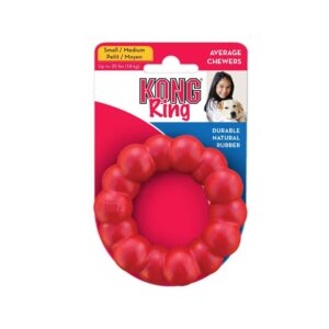 KONG - Ring and Goodie Ribbon - Durable Rubber Dog Chew Toy and Treat Dispensing Toy - for Small Dogs