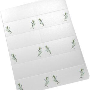 Laurel Wreath and Greenery Corner Printable Place Cards, Set of 60 (10 Sheets), Laser & Inkjet Printers - Wedding, Party, Dinner, and Special Events - Made in The USA