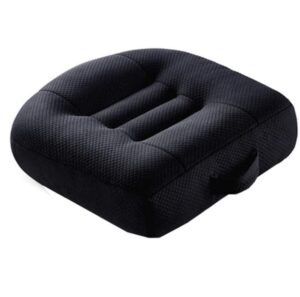 car seat cushion, office chair booster seat booster cushion, breathable mesh portable car booster seat for short drivers extra thick seat cushion for car office,home, 40x40x12cm black