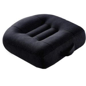 Car Seat Cushion, Office Chair Booster Seat Booster Cushion, Breathable Mesh Portable Car Booster Seat for Short Drivers Extra Thick Seat Cushion for Car Office,Home, 40x40x12cm Black