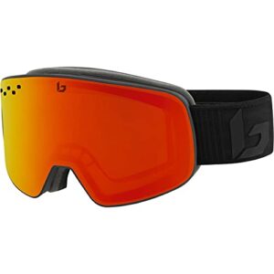 bollé nevada cylindrical snow goggle - matte black corp sunrise | sunrise