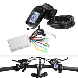 Motor Controller, 36V 350W Waterproof E-Bike Controller Brushless Motor Speed Controller Kit with LCD Panel for E-Bike/Electric Bike/Scooter, Easy to Install