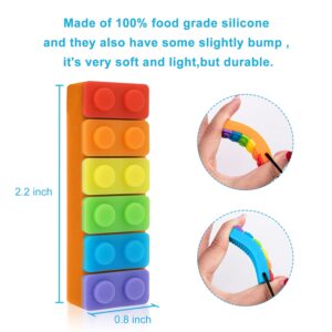 SLGOL Chew Necklace, Sensory Chew Necklace Bundle for Kids with ADHD, Teething, Autism, Biting Needs, Oral Motor Chewy Stick, Silicone Chewy for Boys&Girls, Made from Food Grade Silicone Safety(2 PCS)