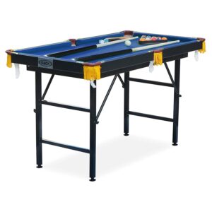 rack leo 4-foot folding pool table - portable & beginner friendly