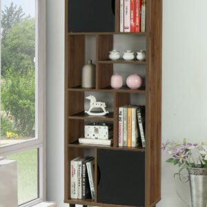 OS Home and Office Display bookcase, Danish Walnut