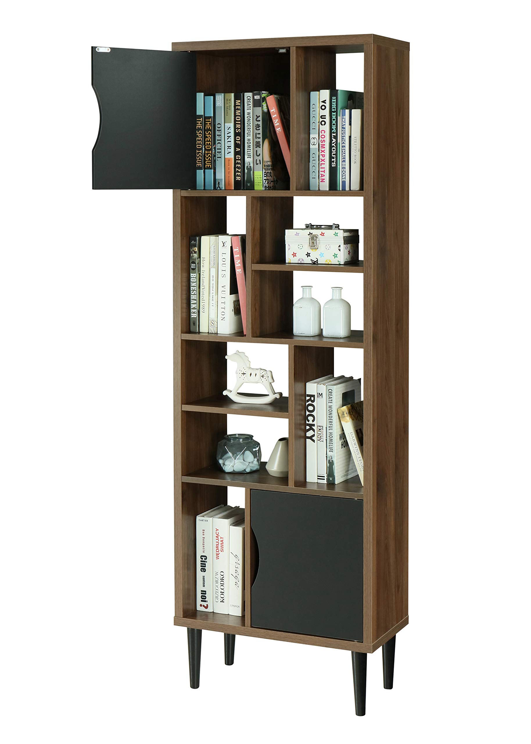 OS Home and Office Display bookcase, Danish Walnut