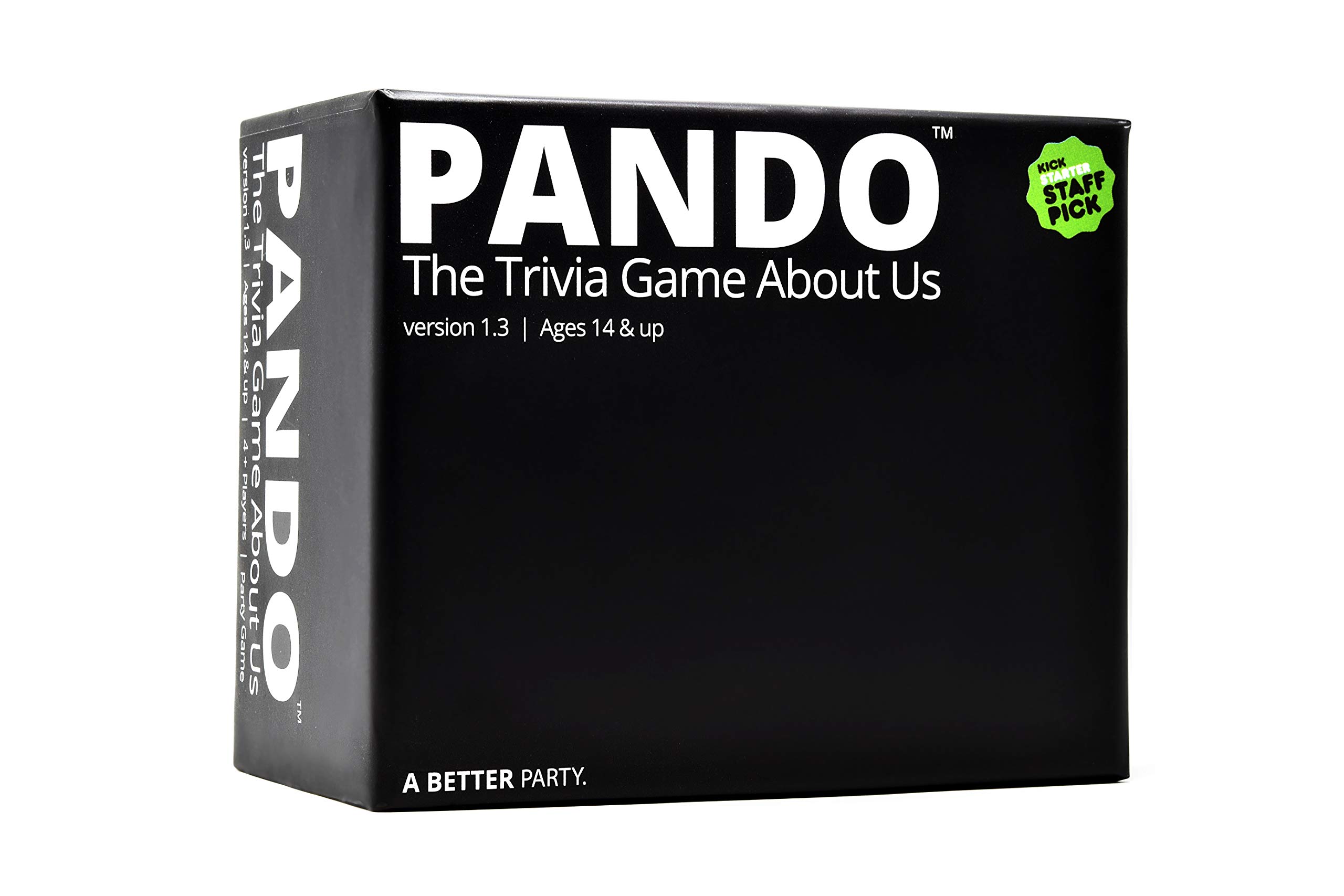 PANDO - The Party Game and Conversation Starter for Friends and Family - Icebreaker Game and Get to Know You Game - Compete to Answer Unpredictable Trivia Questions About Your Friends and Family