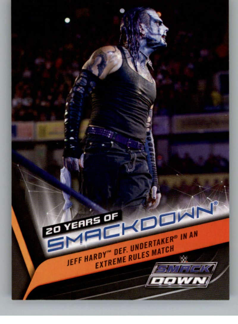 2019 Topps WWE Smackdown Live 20 Years of SmackDown #SD-24 Jeff Hardy Wrestling Trading Card