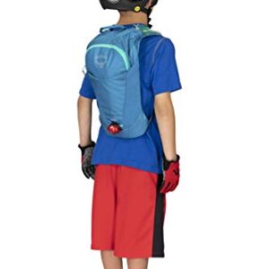 Osprey Moki 1.5L Kids' Biking Backpack with Hydraulics Reservoir, Sparrow Blue