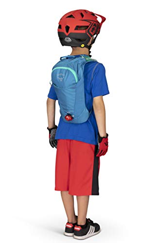 Osprey Moki 1.5L Kids' Biking Backpack with Hydraulics Reservoir, Sparrow Blue