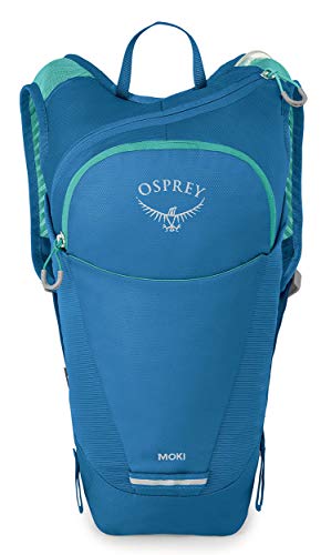 Osprey Moki 1.5L Kids' Biking Backpack with Hydraulics Reservoir, Sparrow Blue