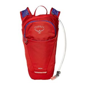 Osprey Moki 1.5L Kids' Biking Backpack with Hydraulics Reservoir, Ventana Red