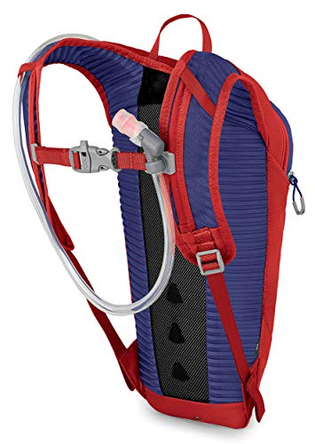Osprey Moki 1.5L Kids' Biking Backpack with Hydraulics Reservoir, Ventana Red