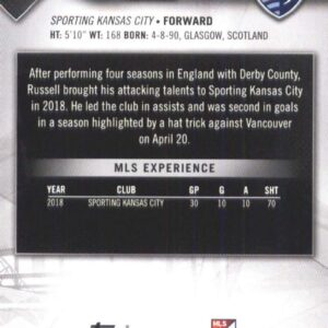 2019 Topps MLS #103 Johnny Russell Sporting Kansas City Soccer Card