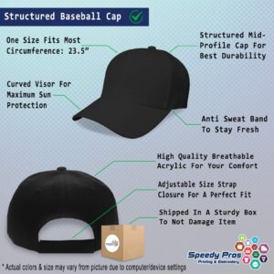 Speedy Pros Baseball Cap Antarctica Embroidery Acrylic Dad Hats for Men & Women Strap Closure Black Design Only