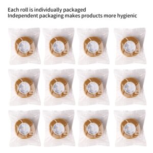 sansheng 1Inch Self Adherent Cohesive Wrap Bandages,Brown Athletic Tape for Wrist, Ankle, Hand, etc(12 Pack)