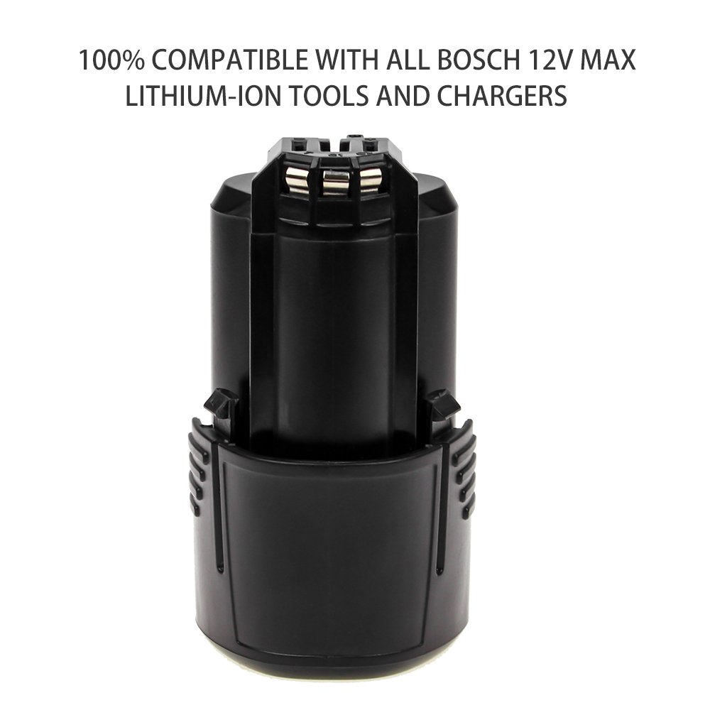 Munikind 2 Packs 2500mAh BAT411 Replacement Battery Compatible with Bosch 12V Battery 12V/10.8V Lithium BAT420 BAT411A BAT412