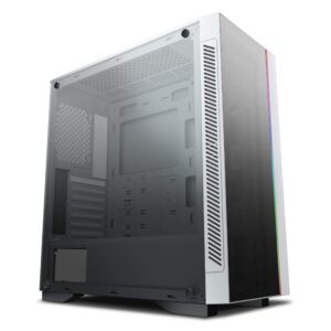 DeepCool MATREXX 55 V3 ADD-RGB WH 3F Mid-Tower ATX Case, E-ATX Support, Tempered Glass Panels, Three Included ARGB Fans, Motherboard Sync and Front I/O RGB Control, White