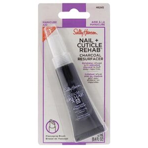 sally hansen nail rehab charcoal resurfacer - 46245 exfoliator women 0.4 oz