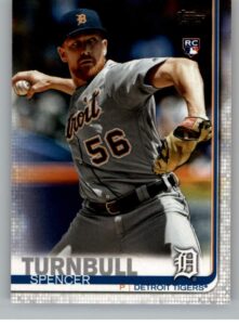 2019 topps update (series 3) #us276 spencer turnbull rc rookie detroit tigers official baseball trading card