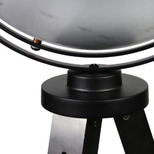 Replogle Willston - Gray Globe with Black Metal Tripod Stand, Adjustable Height, Floor globe, Detailed, Up-to-Date Cartography(16"/40cm diameter)