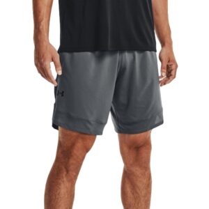 Under Armour Men's Training Stretch Shorts , Pitch Gray (012)/Black , Large