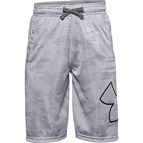 Under Armour Renegade 2.0 Jacquard Shorts, Mod Gray (011)/Black, Youth Small