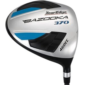 Tour Edge Bazooka 370 Complete Set-RH-Uniflex-Steel, Black/Blue, One Size (B6SRGU12.B)