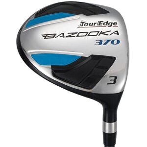 Tour Edge Bazooka 370 Complete Set-RH-Uniflex-Steel, Black/Blue, One Size (B6SRGU12.B)