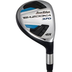 Tour Edge Bazooka 370 Complete Set-RH-Uniflex-Steel, Black/Blue, One Size (B6SRGU12.B)