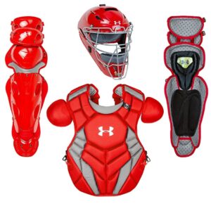 under armour uackcc4-srpsc ua pro series/catching kit/senior/ages 12-16 uahg3a / uacpcc4-srp / ualg4-srp meets nocsae chest protector standard (nd200) sc