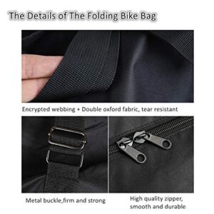 Folding Bike Bag 26 inch to 29 inch Thick Bicycle Travel Case,Bike Cases for Air Travel,Transport,Shipping