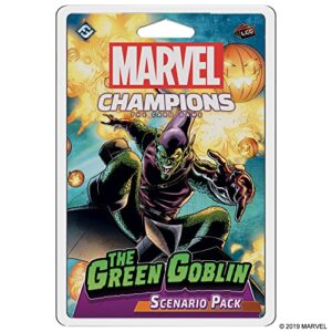 marvel champions the card game the green goblin scenario pack - superhero strategy game, cooperative game for kids and adults, ages 14+, 1-4 players, 45-90 min playtime, made by fantasy flight games