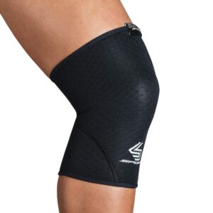 shock doctor knee comp slv blk m