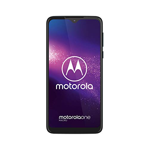 Motorola One Macro Dual-SIM XT2016-1 64GB (GSM Only | No CDMA) Factory Unlocked 4G/LTE Smartphone (Space Blue) - International Version