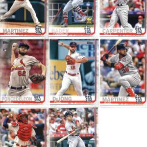 2019 Topps Master (Series 1 & 2, Update) Baseball St. Louis Cardinals Team Set of 32 Cards: Busch Stadium(#31), Carlos Martinez(#58), Matt Carpenter(#84), Harrison Bader(#97), Jose Martinez(#123), Paul DeJong(#125), Daniel Poncedeleon(#140), Yadier Molina