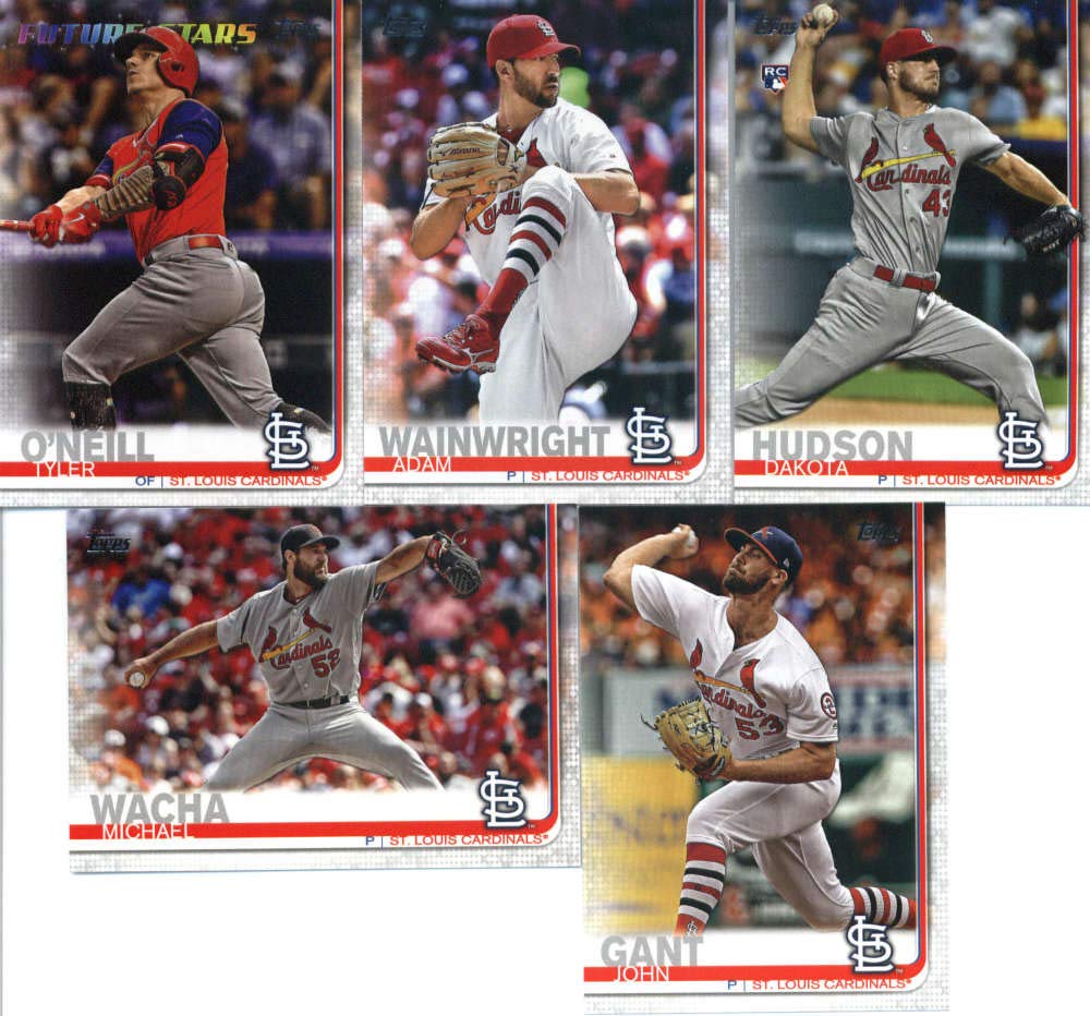 2019 Topps Master (Series 1 & 2, Update) Baseball St. Louis Cardinals Team Set of 32 Cards: Busch Stadium(#31), Carlos Martinez(#58), Matt Carpenter(#84), Harrison Bader(#97), Jose Martinez(#123), Paul DeJong(#125), Daniel Poncedeleon(#140), Yadier Molina