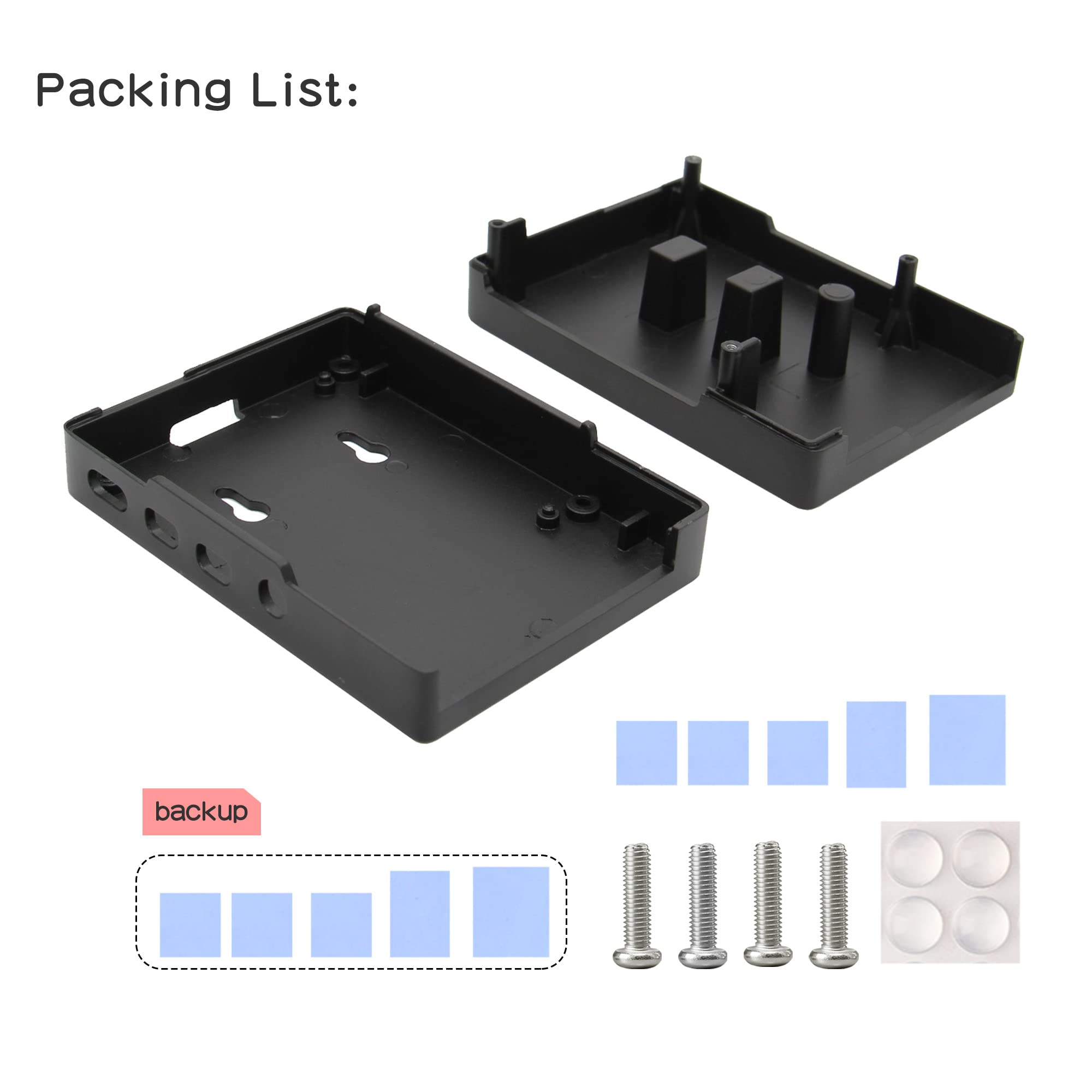 Geekworm Aluminum Case for Raspberry Pi 4, Passive Cooling Heavy Duty Heatsink Case Compatible with Raspberry Pi 4 Model B 2GB/4GB/8GB Only(P171-Black)