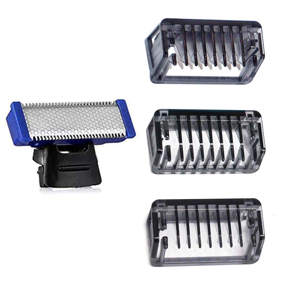 Shaver Head Shaver Comb for Solo Electric Shaver Trimmer Replacement Blades Replacement Tooth Combs 3 PCS with Brush